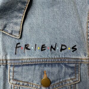 Friends You're‎ My Lobster Denim Vest Sleeveless Jean Jacket Medium NWT